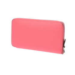 HERMES Azap Long Silk In Rose Azalee C Stamp (around 2018) Women's Epsom Leather Wallet