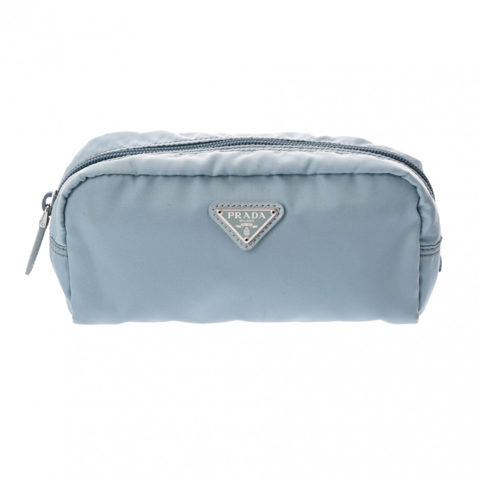 PRADA Prada Light Blue 1NA350 Women's Nylon Pouch