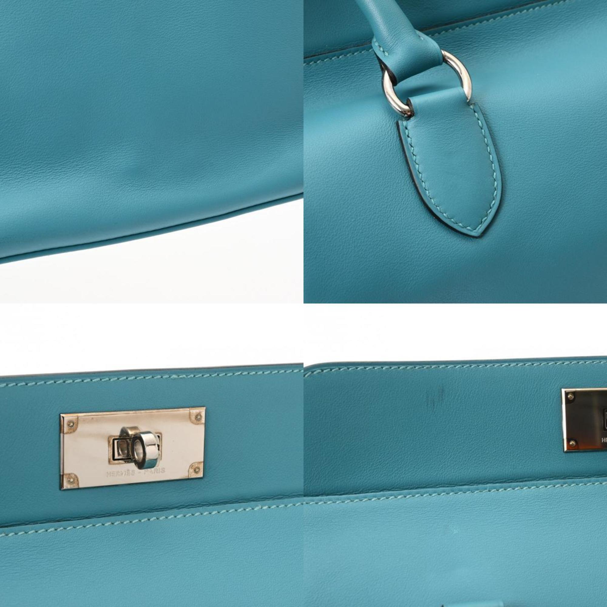 HERMES Hermes Toolbox 26 Turquoise □R stamp (around 2014) Women's Swift Handbag