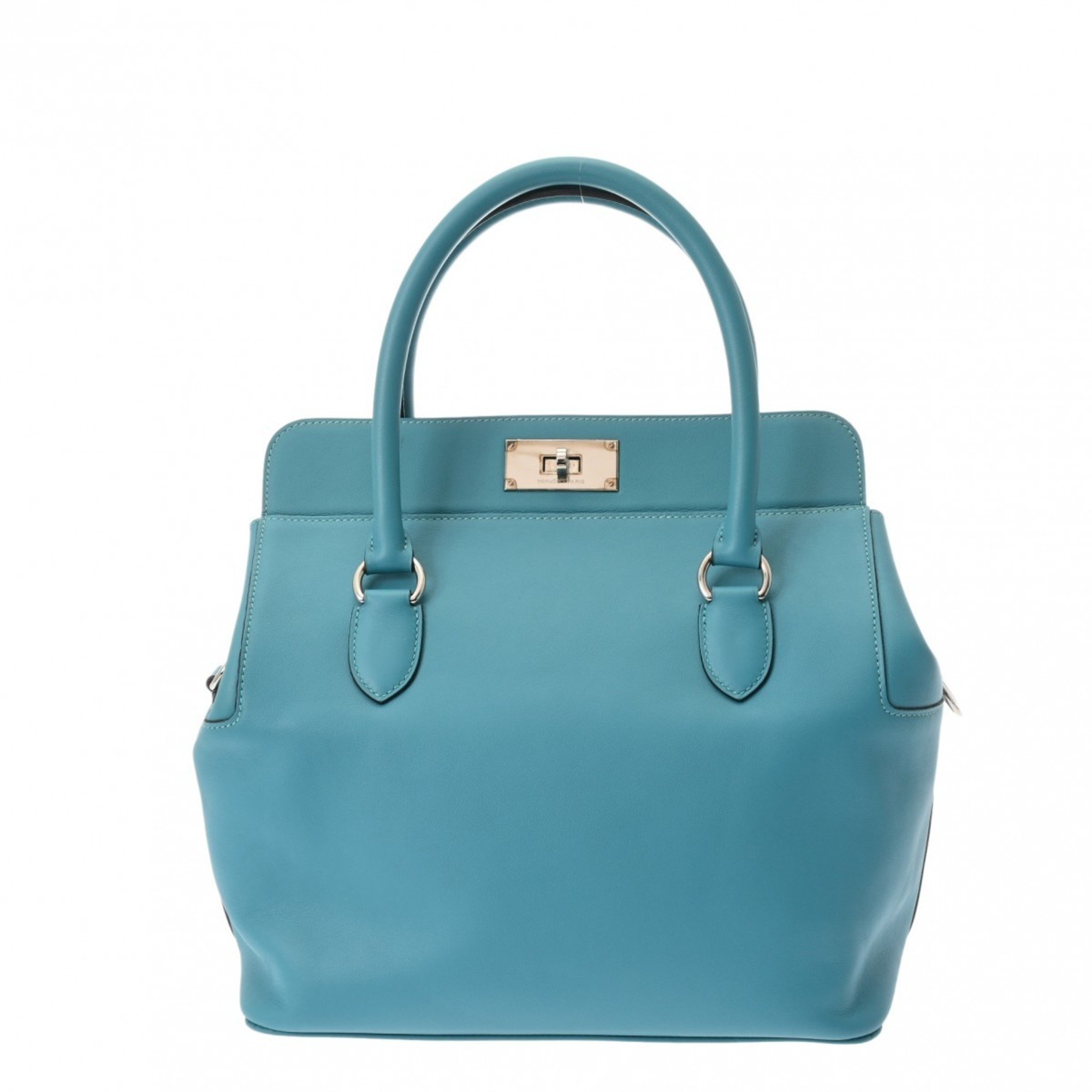 HERMES Hermes Toolbox 26 Turquoise □R stamp (around 2014) Women's Swift Handbag