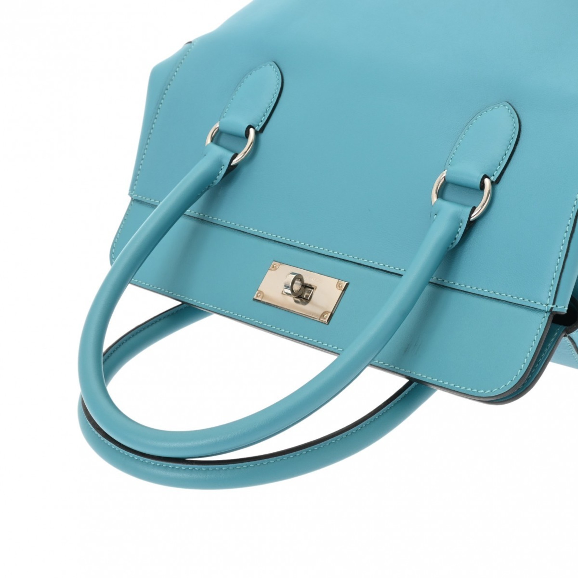 HERMES Hermes Toolbox 26 Turquoise □R stamp (around 2014) Women's Swift Handbag