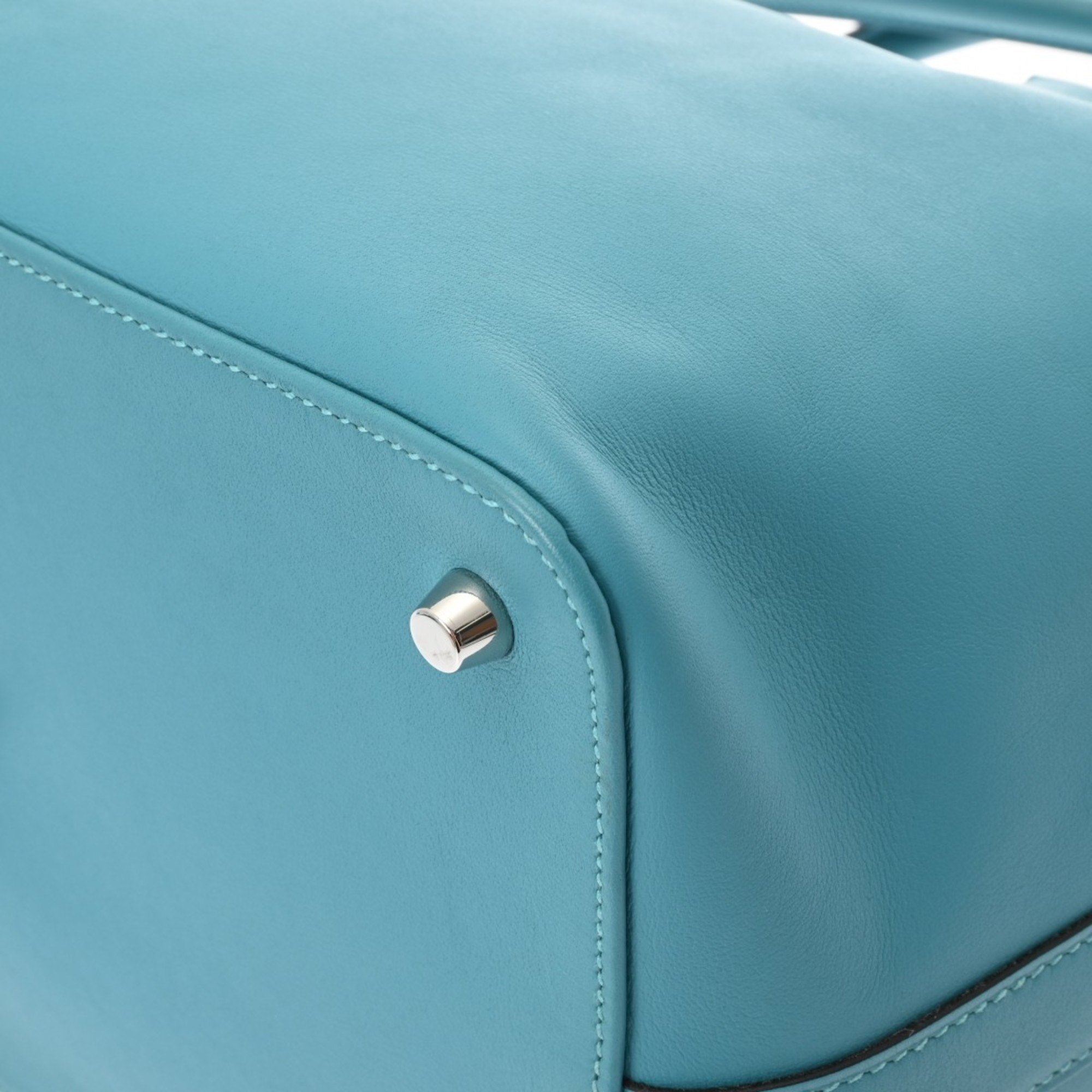 HERMES Hermes Toolbox 26 Turquoise □R stamp (around 2014) Women's Swift Handbag