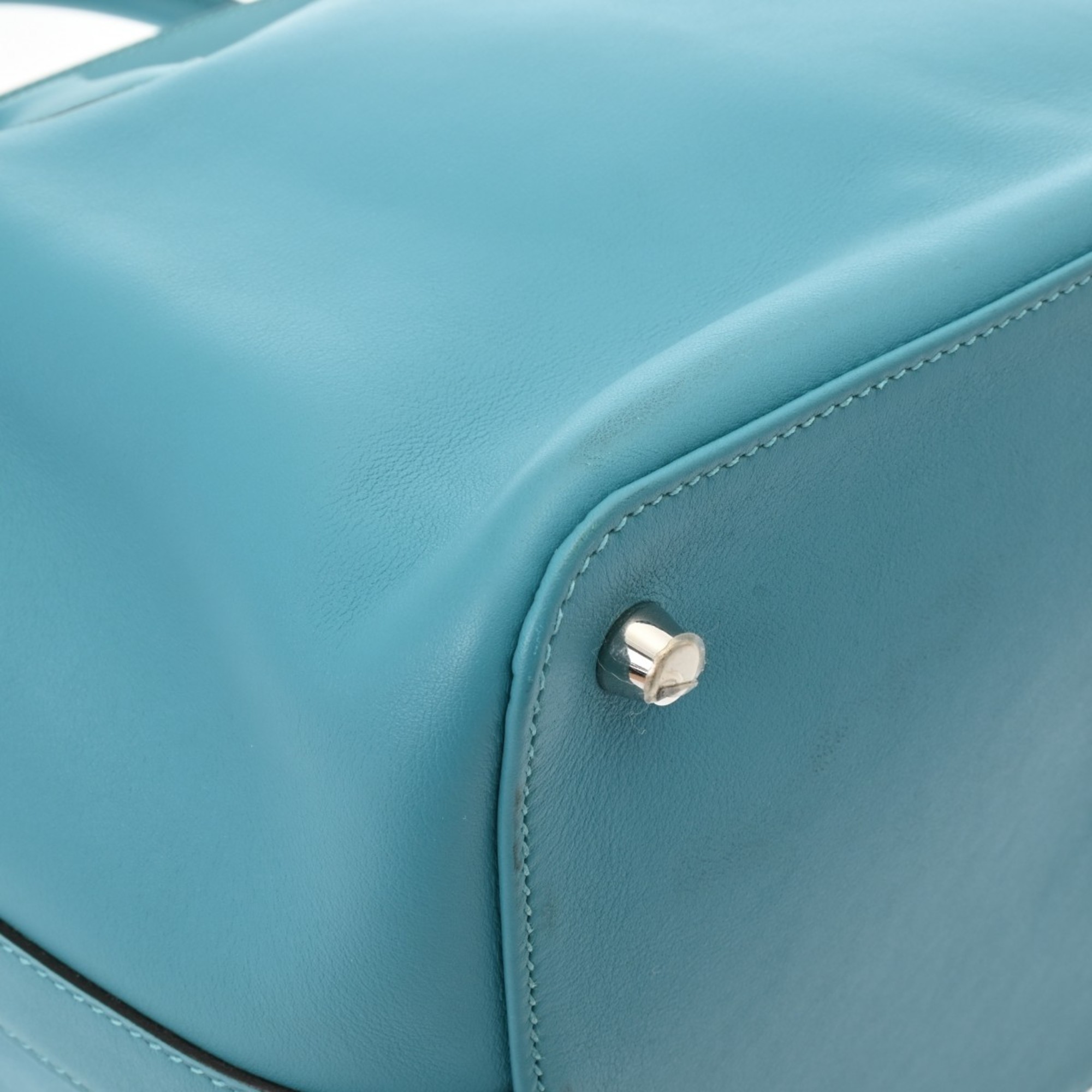 HERMES Hermes Toolbox 26 Turquoise □R stamp (around 2014) Women's Swift Handbag