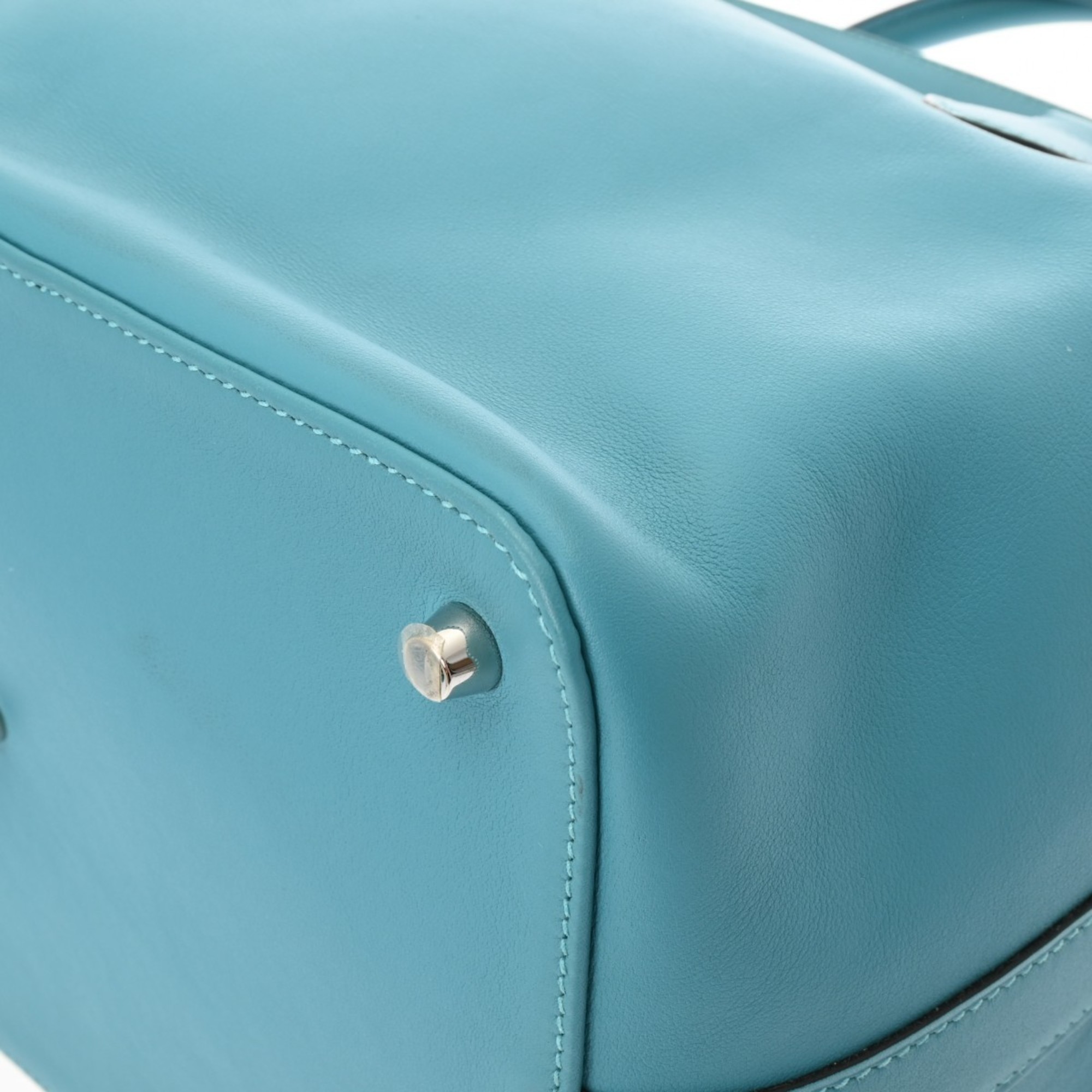 HERMES Hermes Toolbox 26 Turquoise □R stamp (around 2014) Women's Swift Handbag