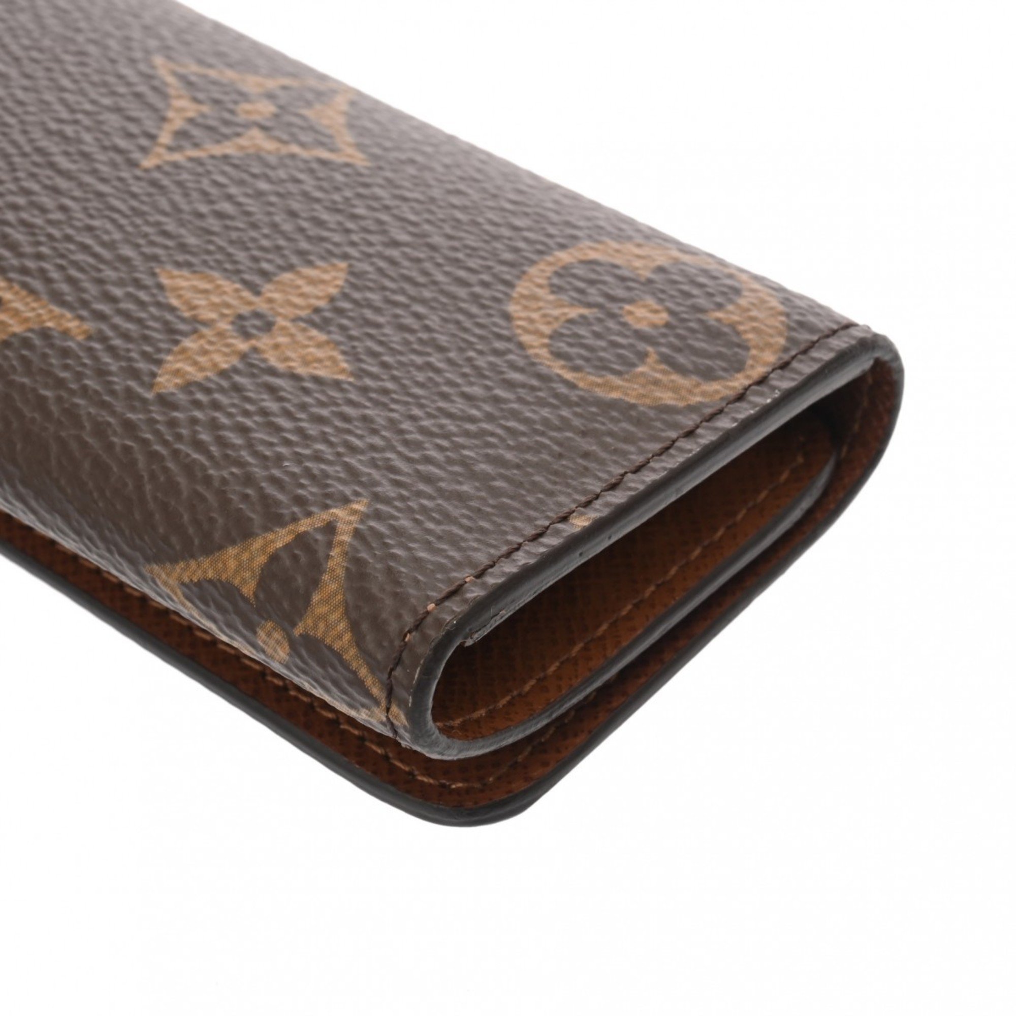 LOUIS VUITTON Louis Vuitton Monogram Multicle 4 4-ring type Brown M69517 Women's Canvas Key Case