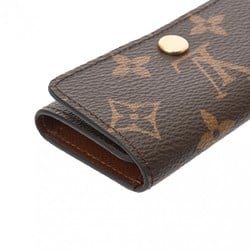 LOUIS VUITTON Louis Vuitton Monogram Multicle 4 4-ring type Brown M69517 Women's Canvas Key Case