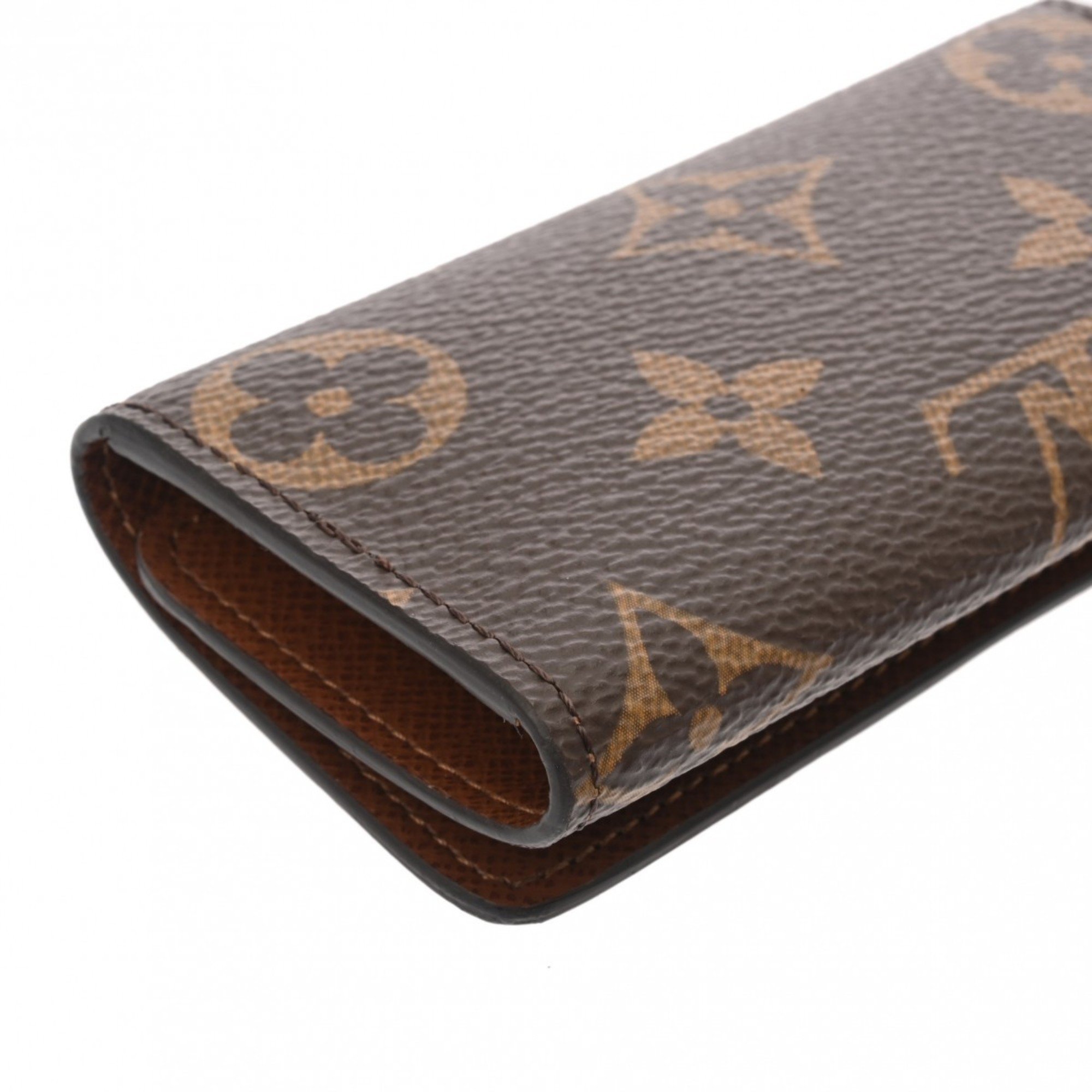 LOUIS VUITTON Louis Vuitton Monogram Multicle 4 4-ring type Brown M69517 Women's Canvas Key Case