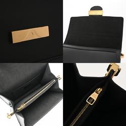 LOUIS VUITTON Louis Vuitton Dauphine MM Chain Shoulder Black M55821 Women's Leather Bag