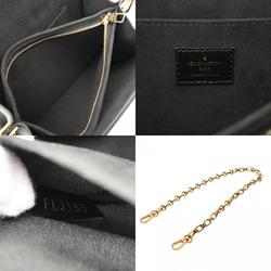 LOUIS VUITTON Louis Vuitton Dauphine MM Chain Shoulder Black M55821 Women's Leather Bag