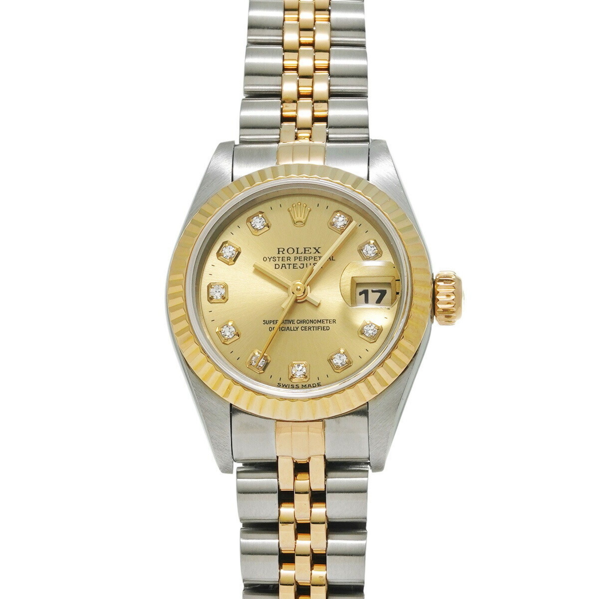 ROLEX Rolex Datejust 10P Diamond 69173G Ladies Watch Automatic