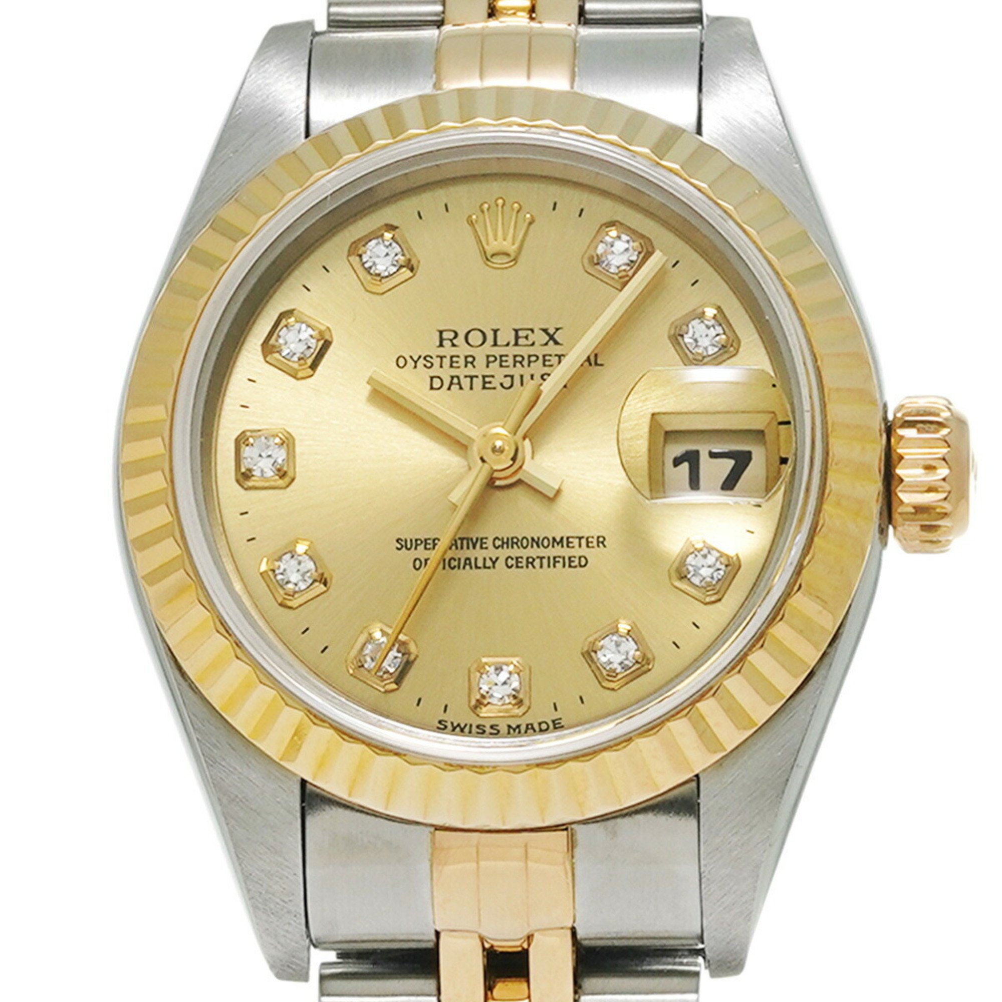 ROLEX Rolex Datejust 10P Diamond 69173G Ladies Watch Automatic