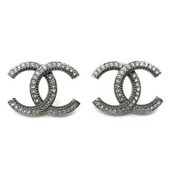 CHANEL Metal Coco Mark Rhinestone Earrings for Women