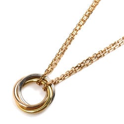 CARTIER Sweet Trinity Necklace, K18PG, Pink Gold, K18YG, Yellow K18WG, 3.9g, 36/38/40cm, for Women