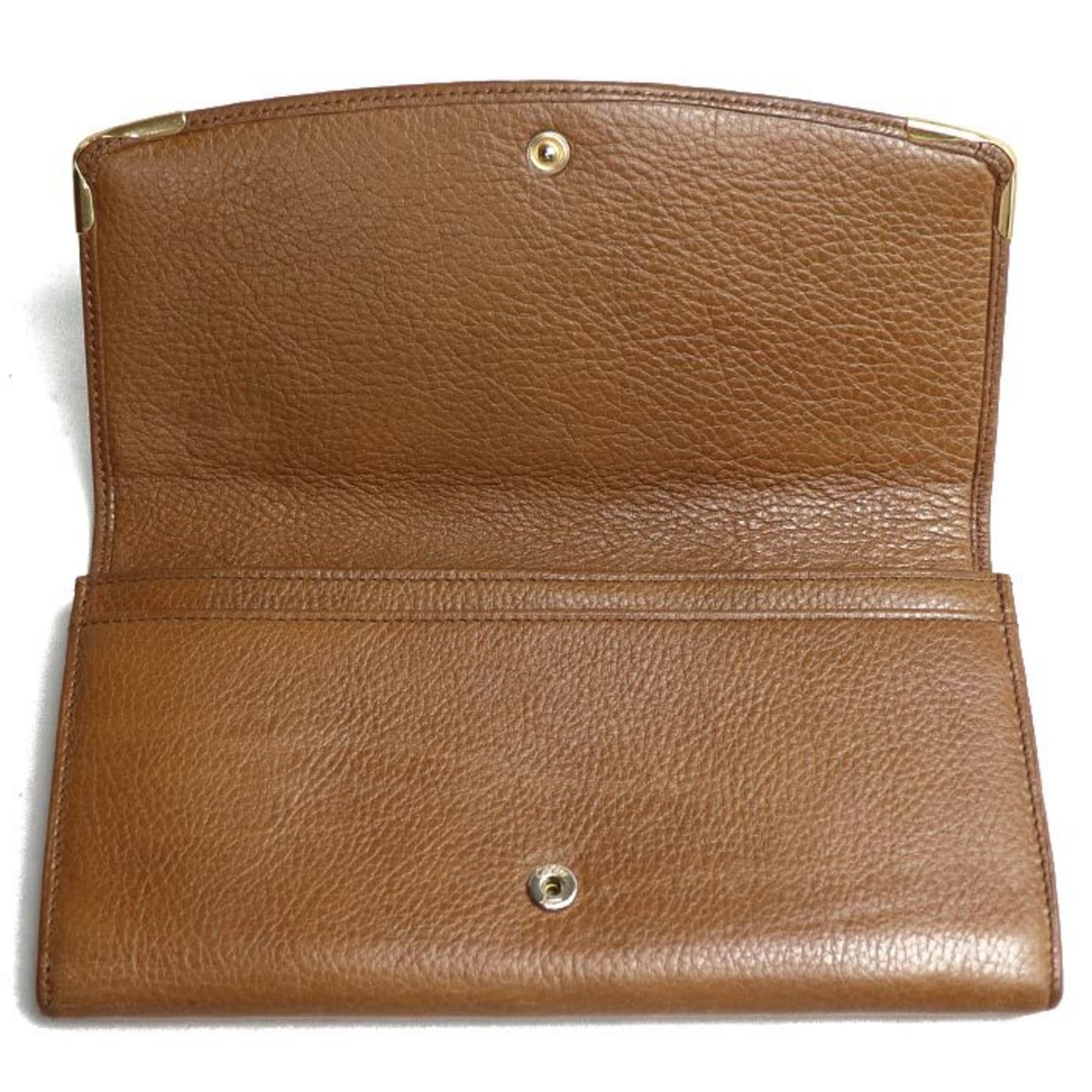 CARTIER Marcello Long Wallet Brown Women's