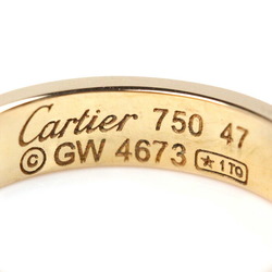 CARTIER K18PG Pink Gold Love Ring, Size 7, 47, 3.3g, Women's