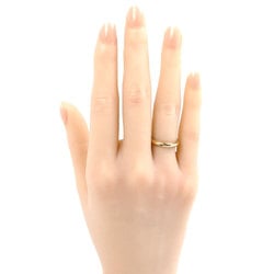 TIFFANY&Co. Tiffany K18PG Pink Gold Milgrain Ring, Size 7.5, 3.9g, Women's