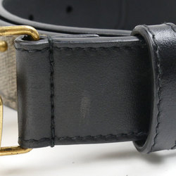 GUCCI GG Supreme Canvas Belt Black Khaki 625839 Women's