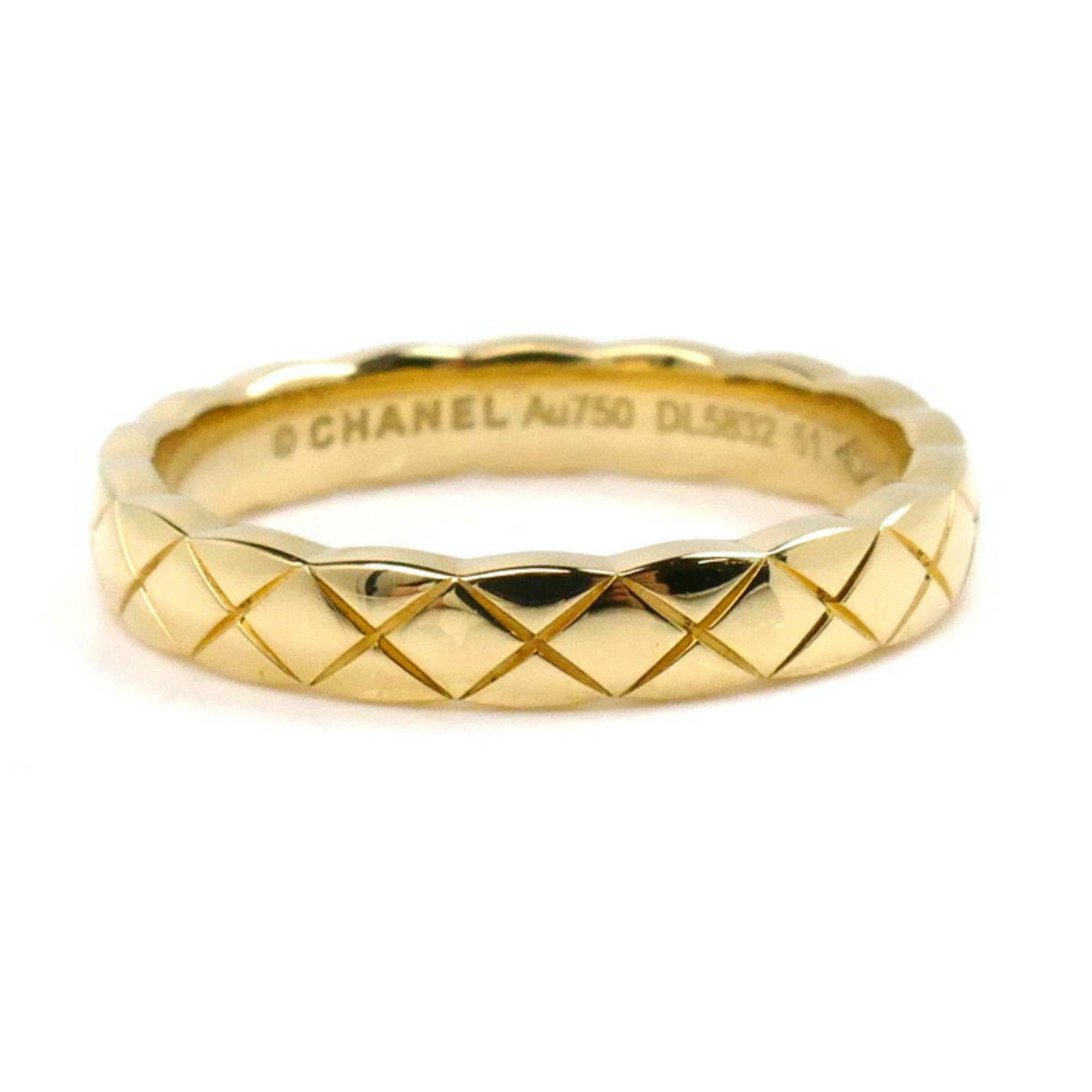 CHANEL K18YG Yellow Gold Coco Crush Ring J11794 Size 10 51 3.7g Women's