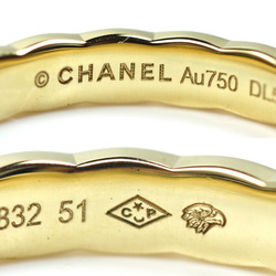 CHANEL K18YG Yellow Gold Coco Crush Ring J11794 Size 10 51 3.7g Women's