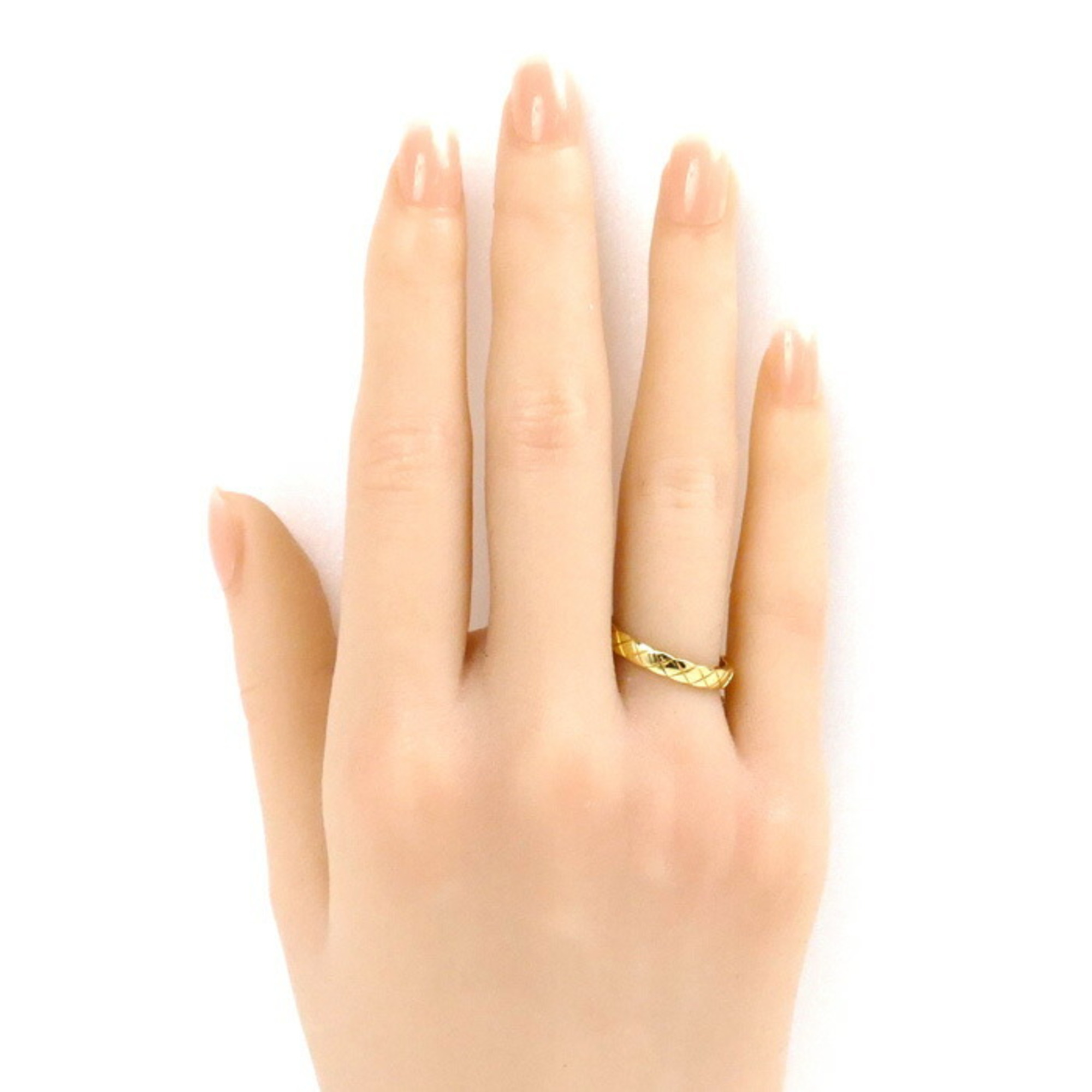 CHANEL K18YG Yellow Gold Coco Crush Ring J11794 Size 10 51 3.7g Women's