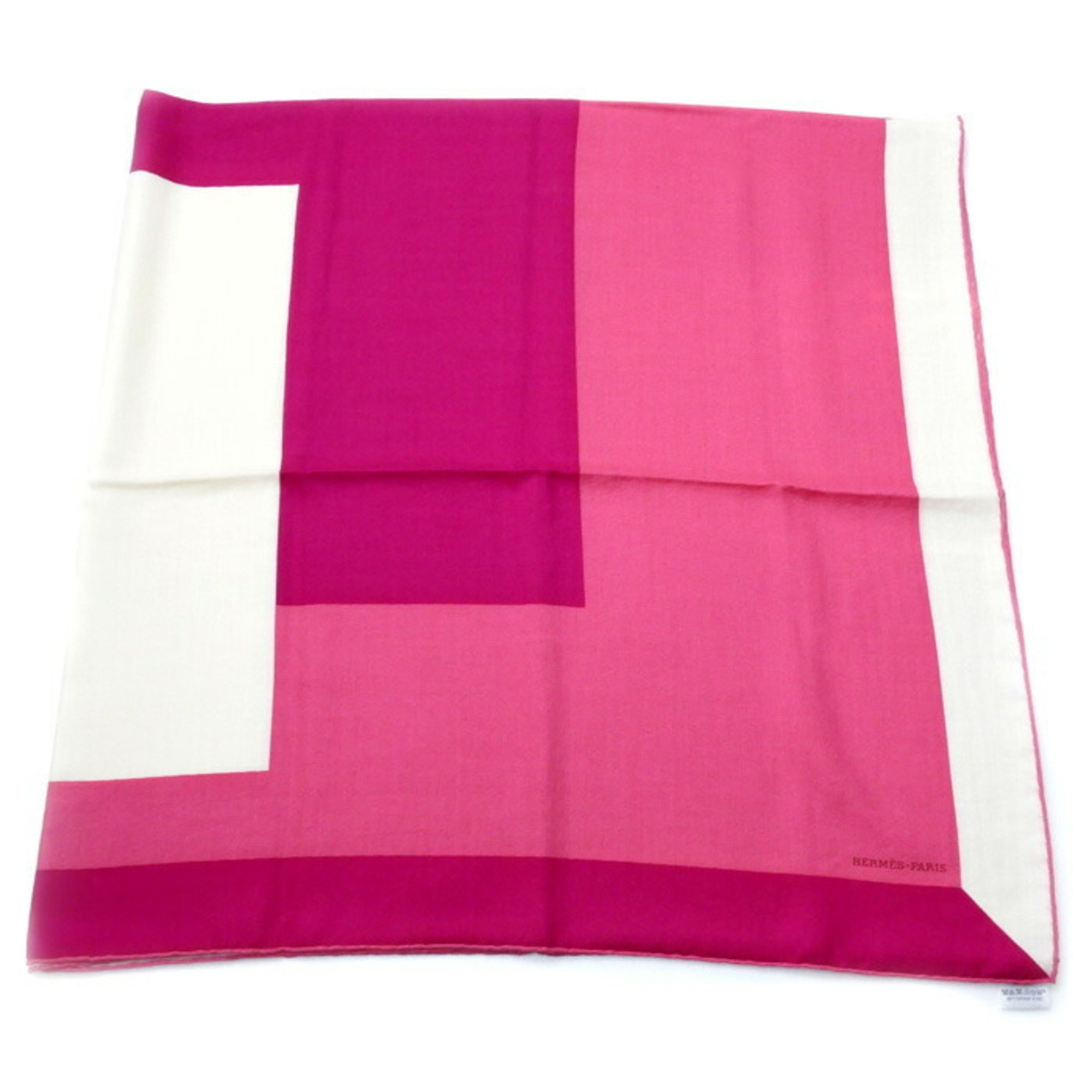 HERMES Hermes Carre 140 Gean H Passant Scarf Pink Women's