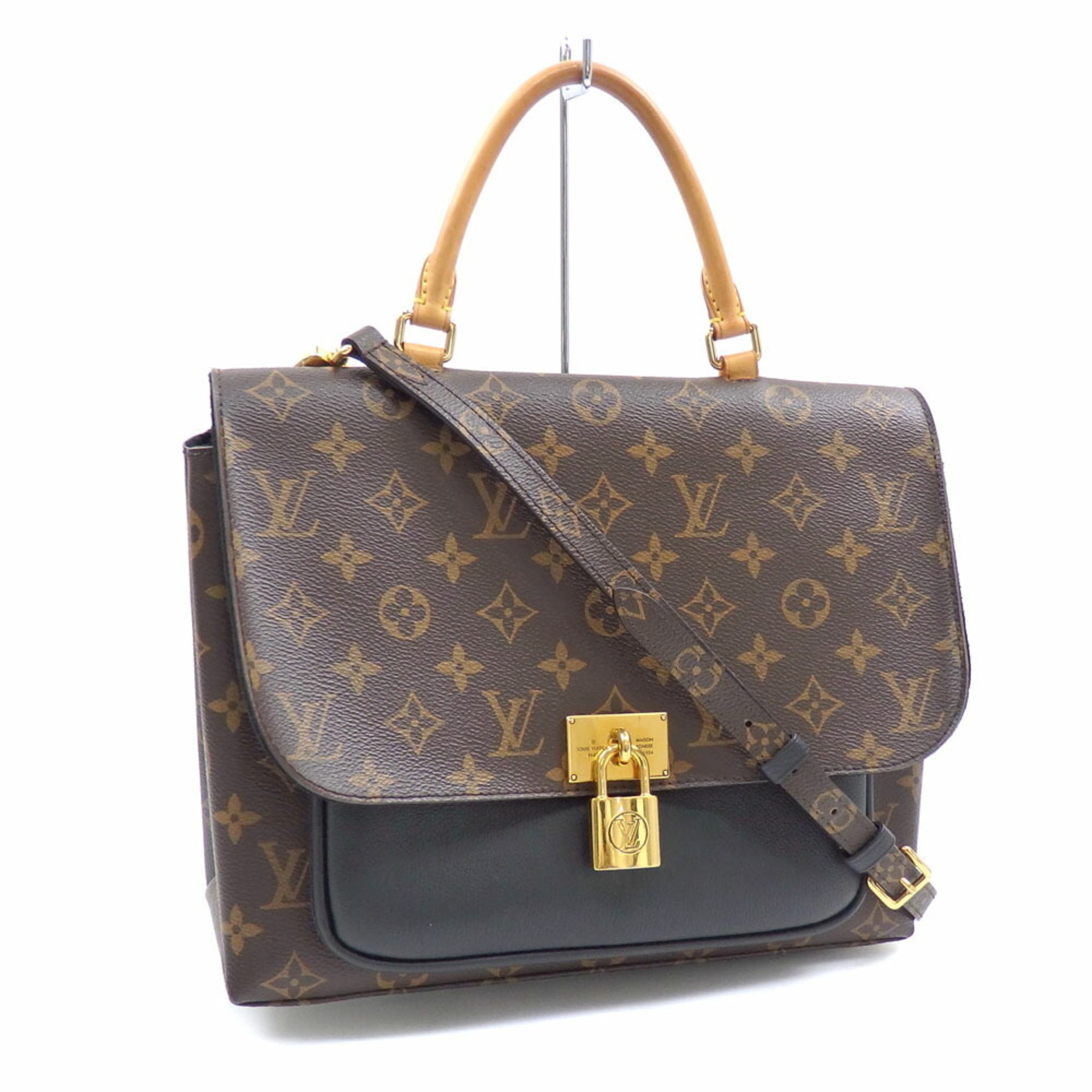 Louis Vuitton Handbag Monogram Marignan Women's M44259 Noir Black Shoulder