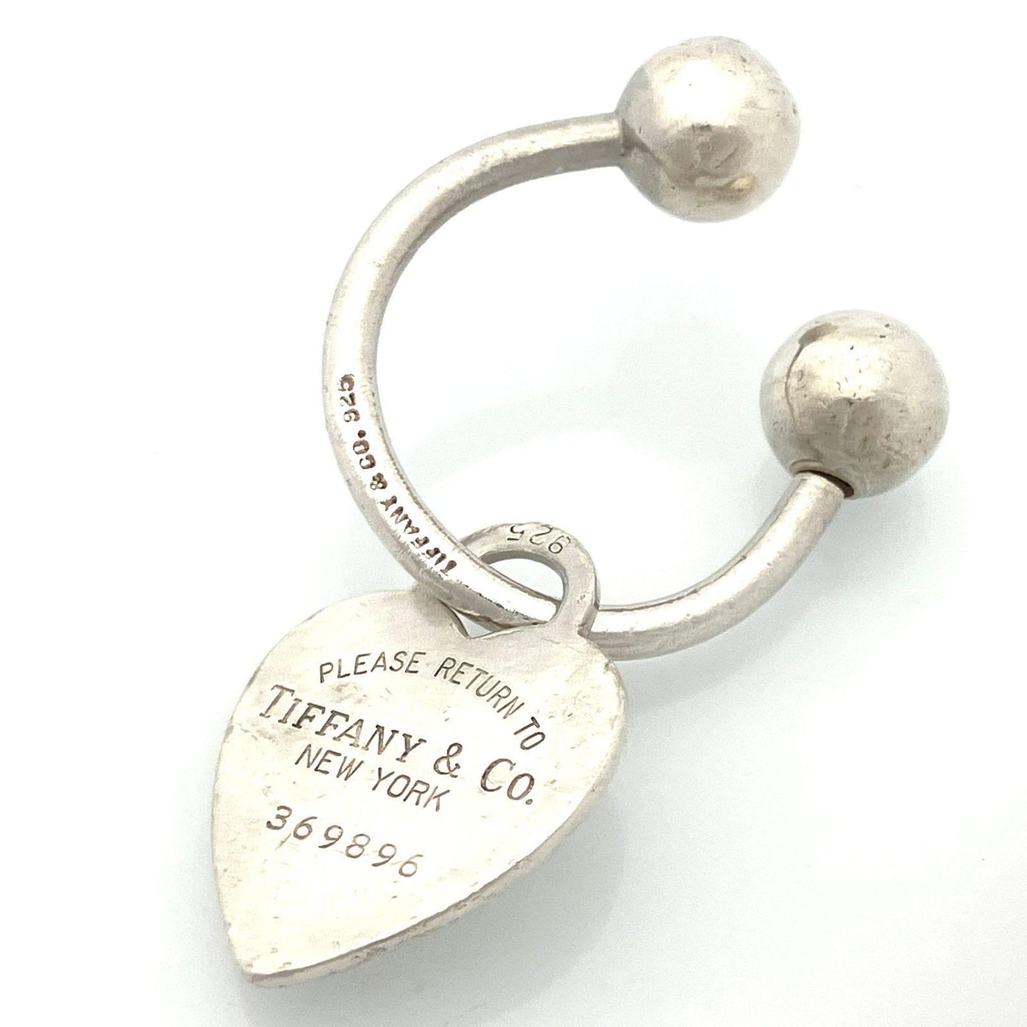 Tiffany & Co. Return to Heart Tag Keyring SV925 Silver Old