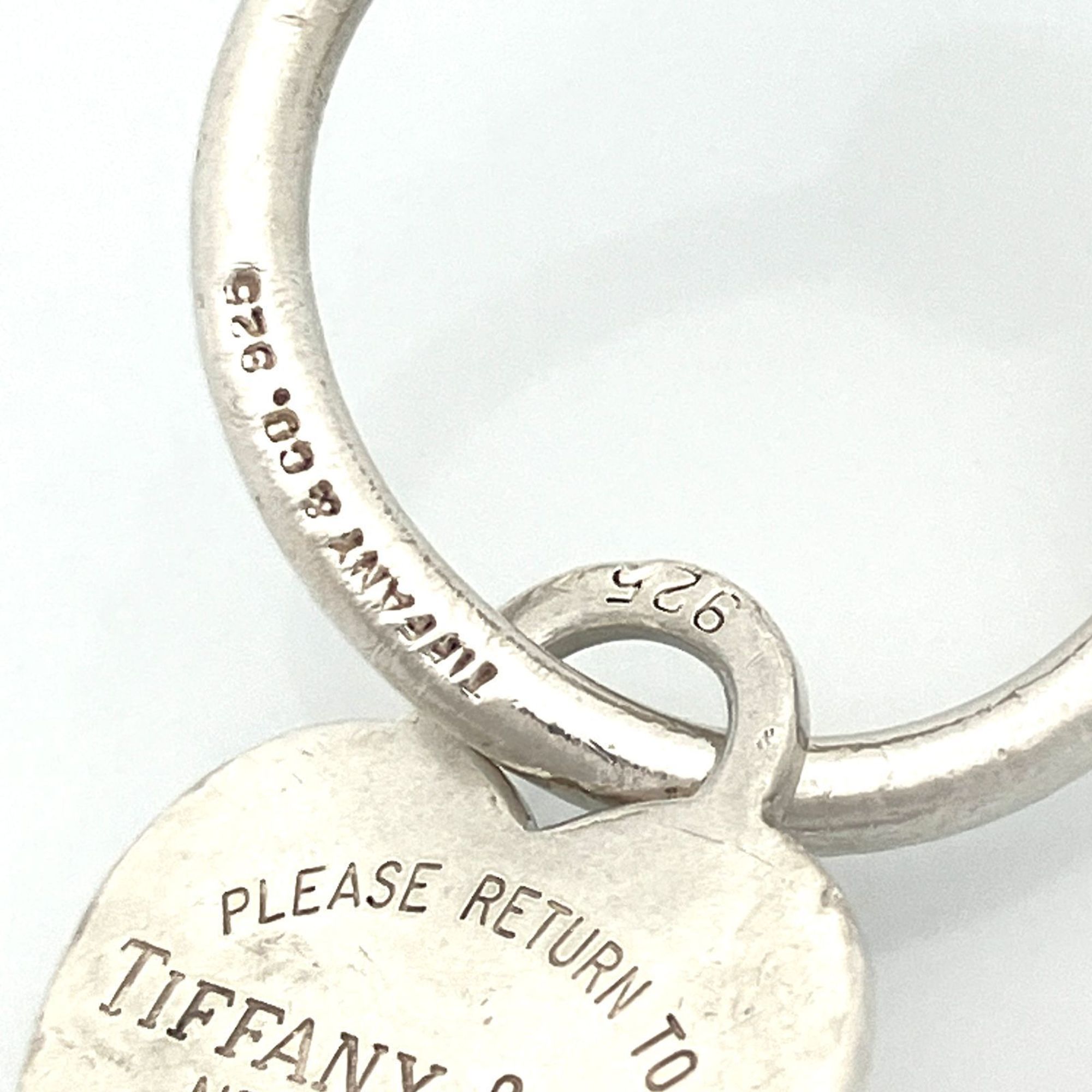 Tiffany & Co. Return to Heart Tag Keyring SV925 Silver Old