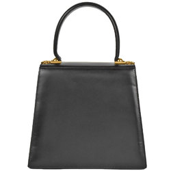 Salvatore Ferragamo Ferragamo AQ-212193 Leather Handbag, Black, Women's