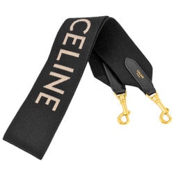 CELINE Long Shoulder Strap Jacquard 90cm Black