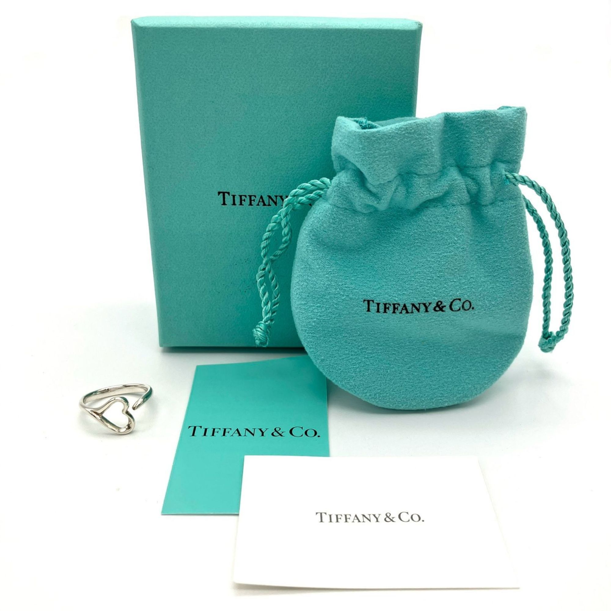 Tiffany & Co. Heart Ring, Silver SV925, Size 13, Elsa Peretti