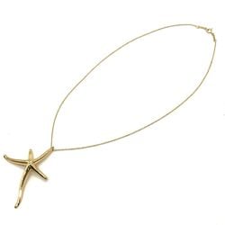 Tiffany & Co. Starfish Necklace Yellow Gold K18YG 40cm Elsa Peretti Old