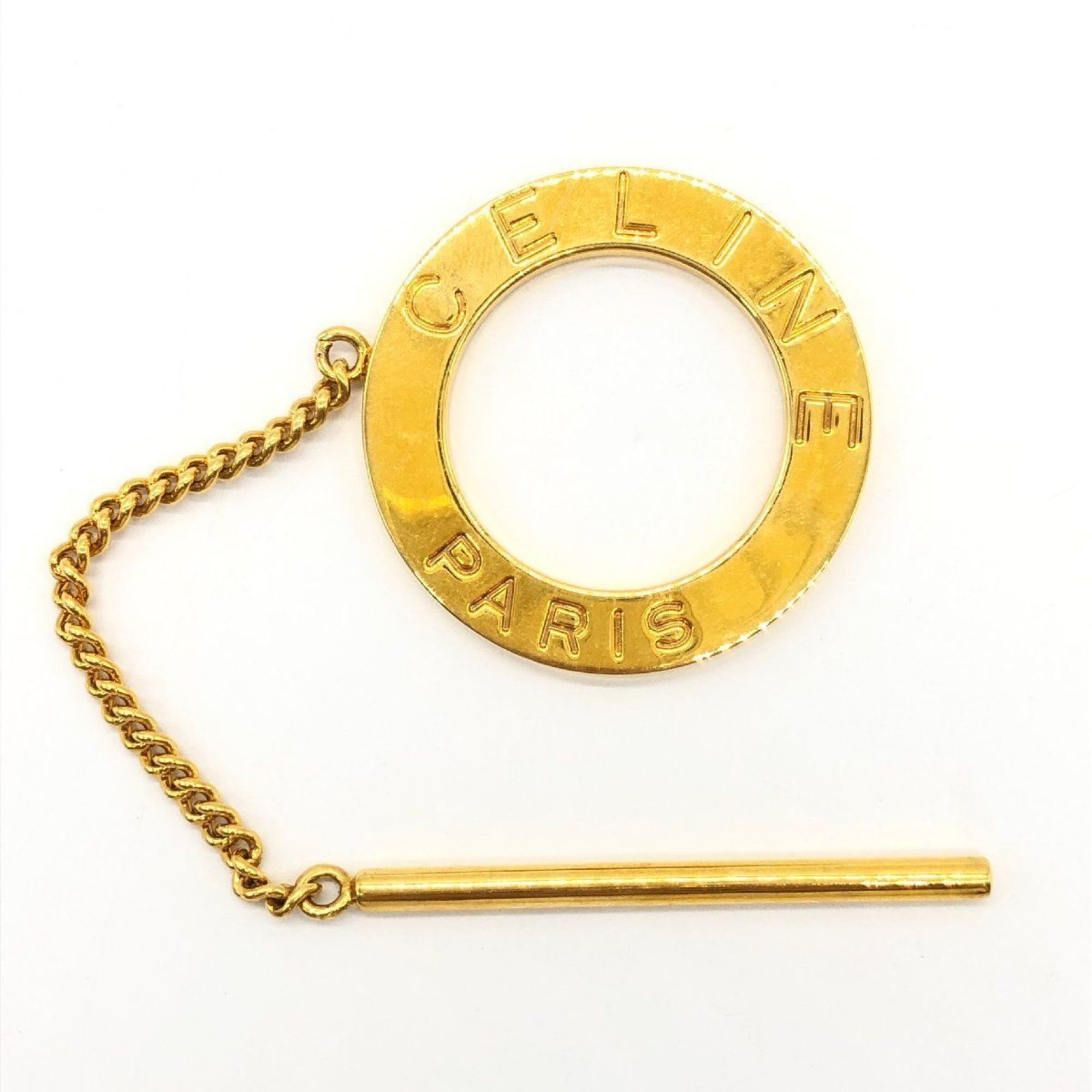 CELINE Scarf Ring Gold Circle