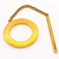 CELINE Scarf Ring Gold Circle