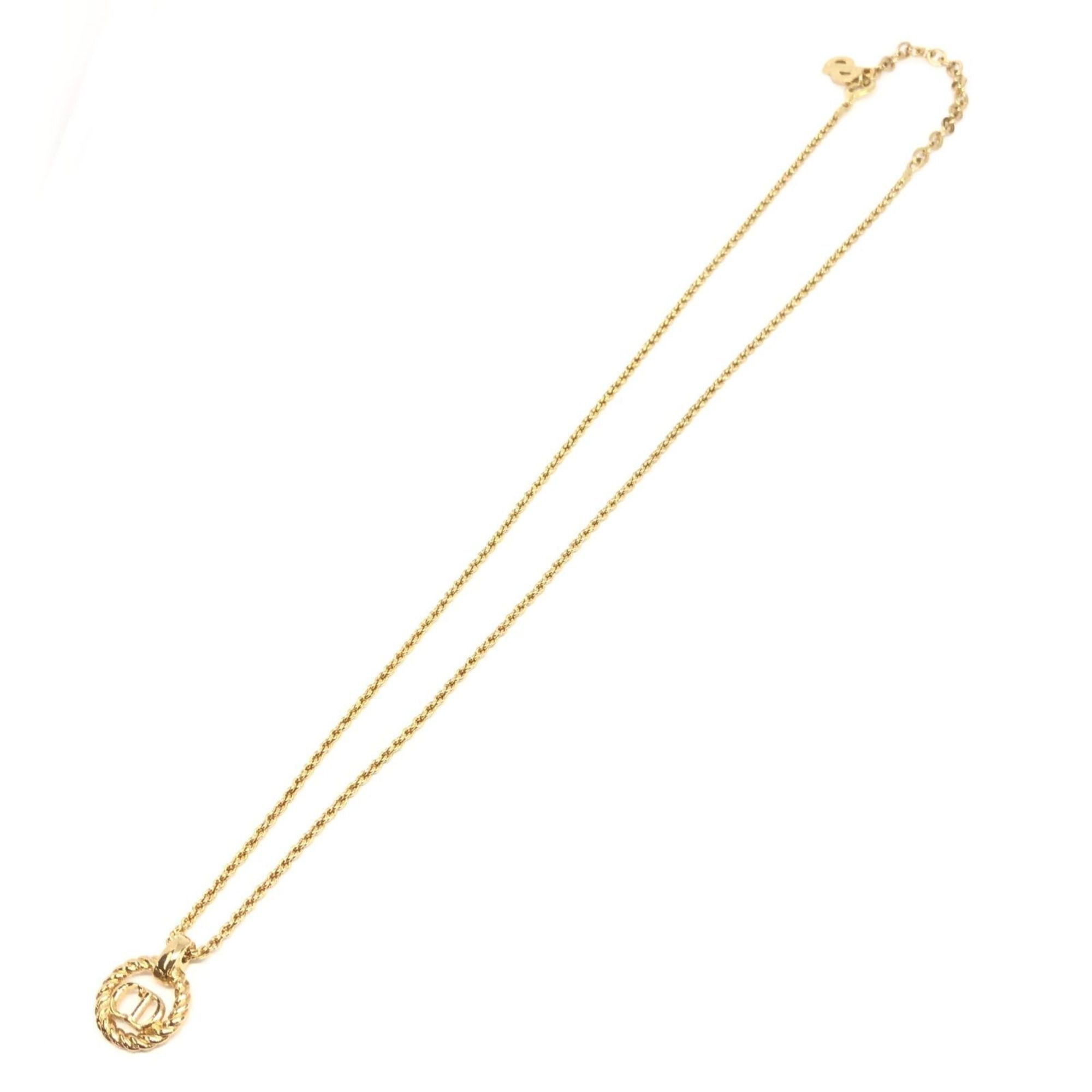 Christian Dior Gold Circle Necklace