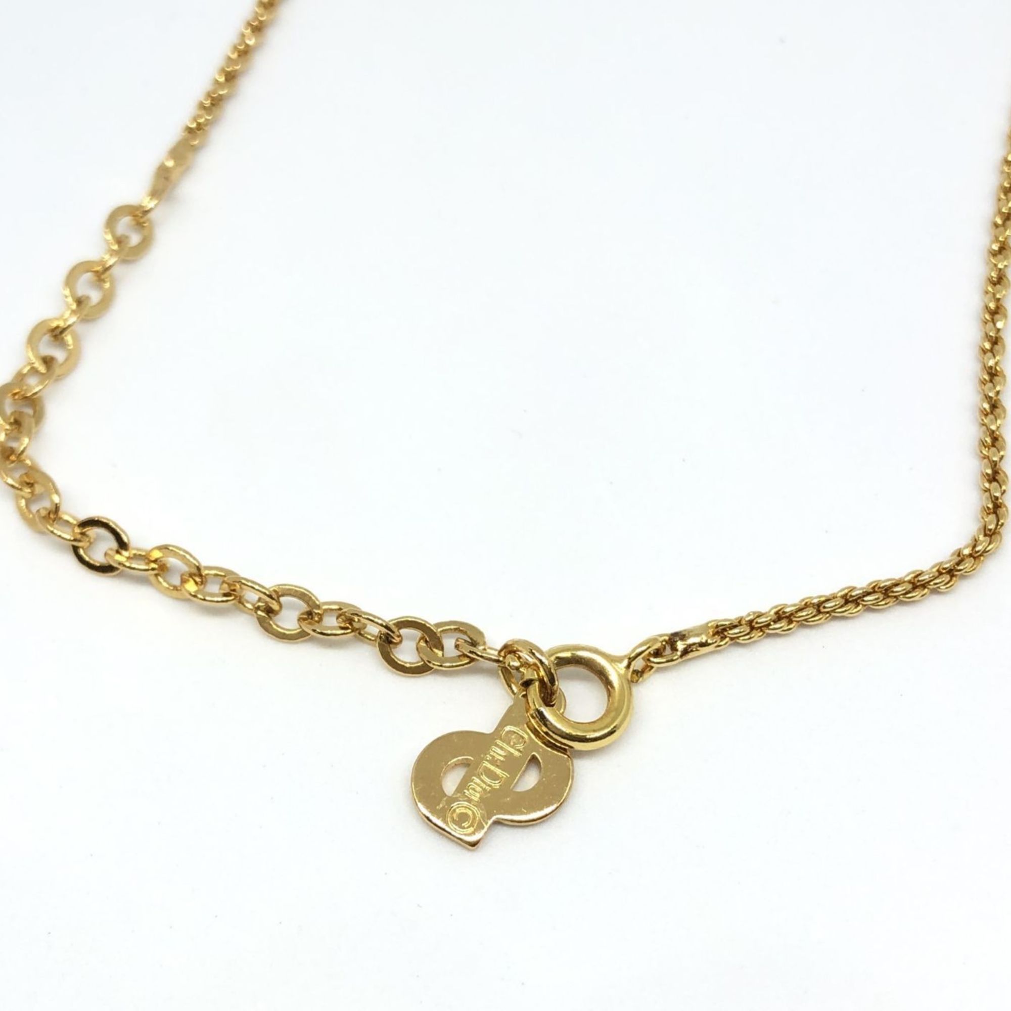 Christian Dior Gold Circle Necklace