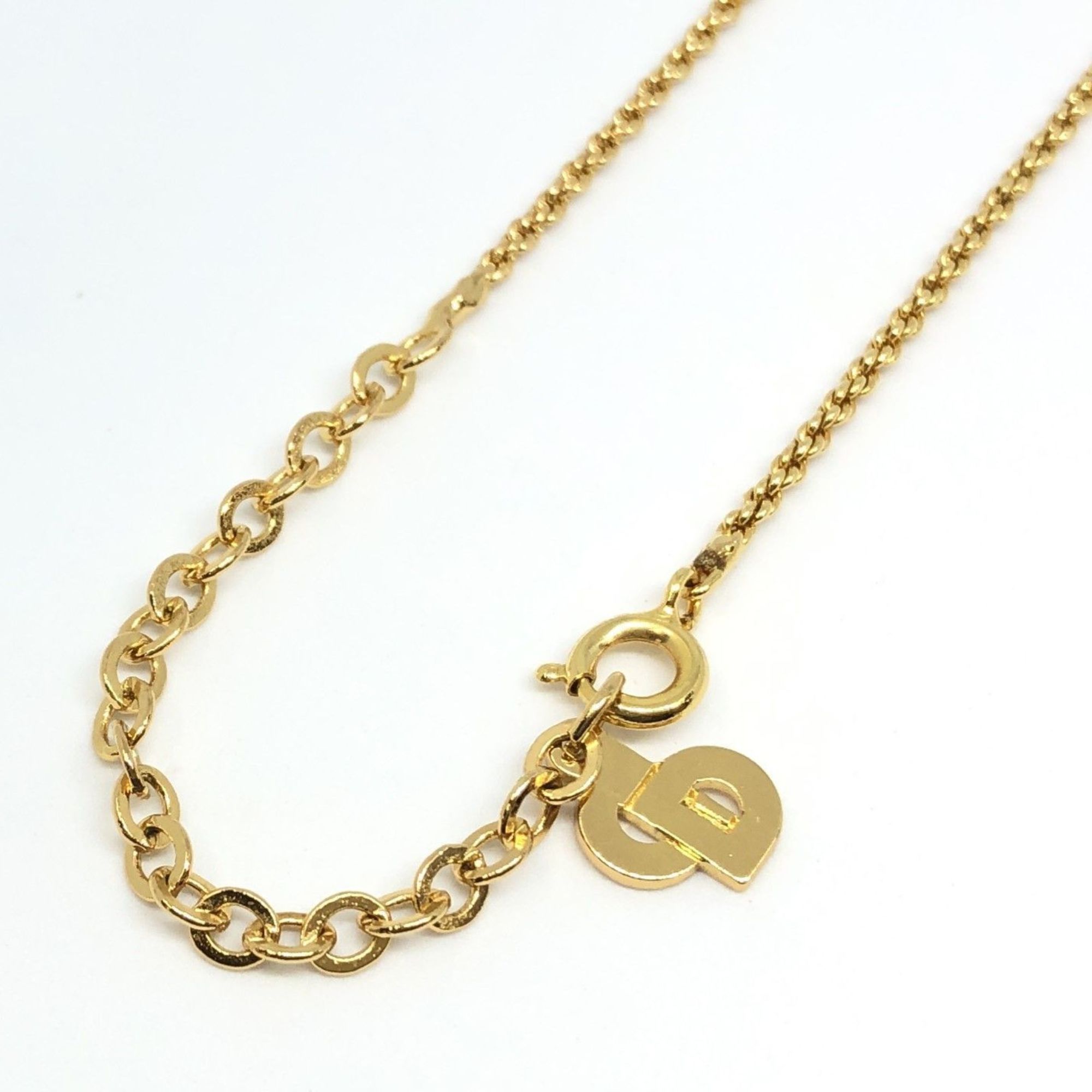 Christian Dior Gold Circle Necklace