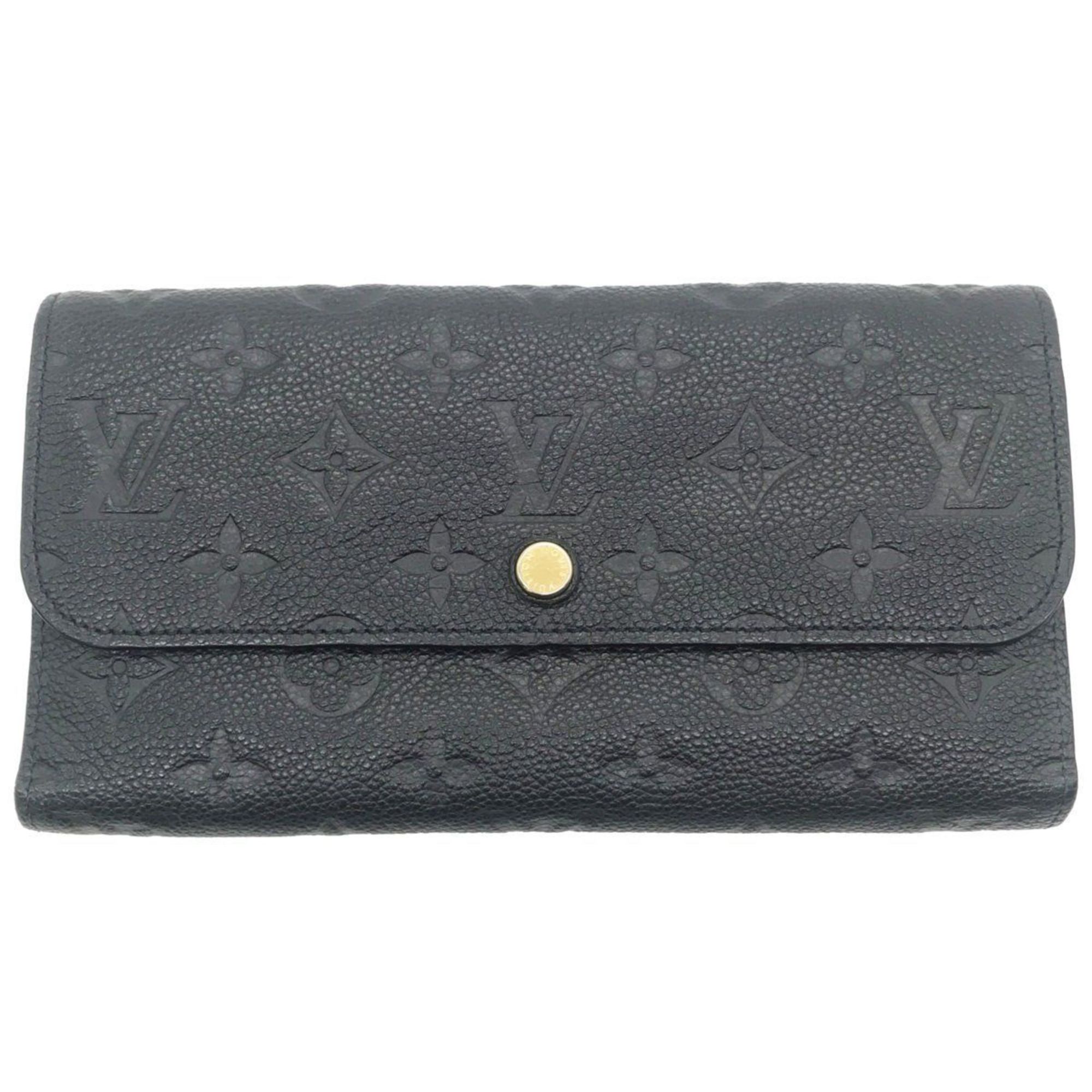 LOUIS VUITTON LV Monogram Empreinte Infinie Portefeuille Virtuose M60258 CA1122 Long Wallet Navy