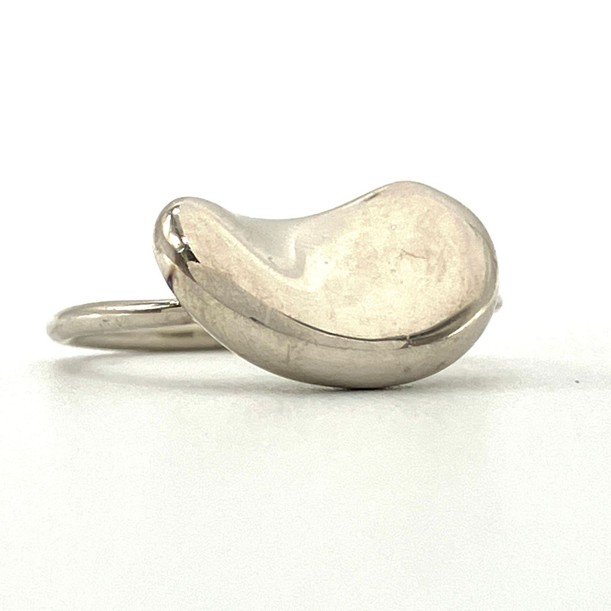 Tiffany & Co. Bean Ring, Sterling Silver SV925, Size 7, 1985, Elsa Peretti, Old