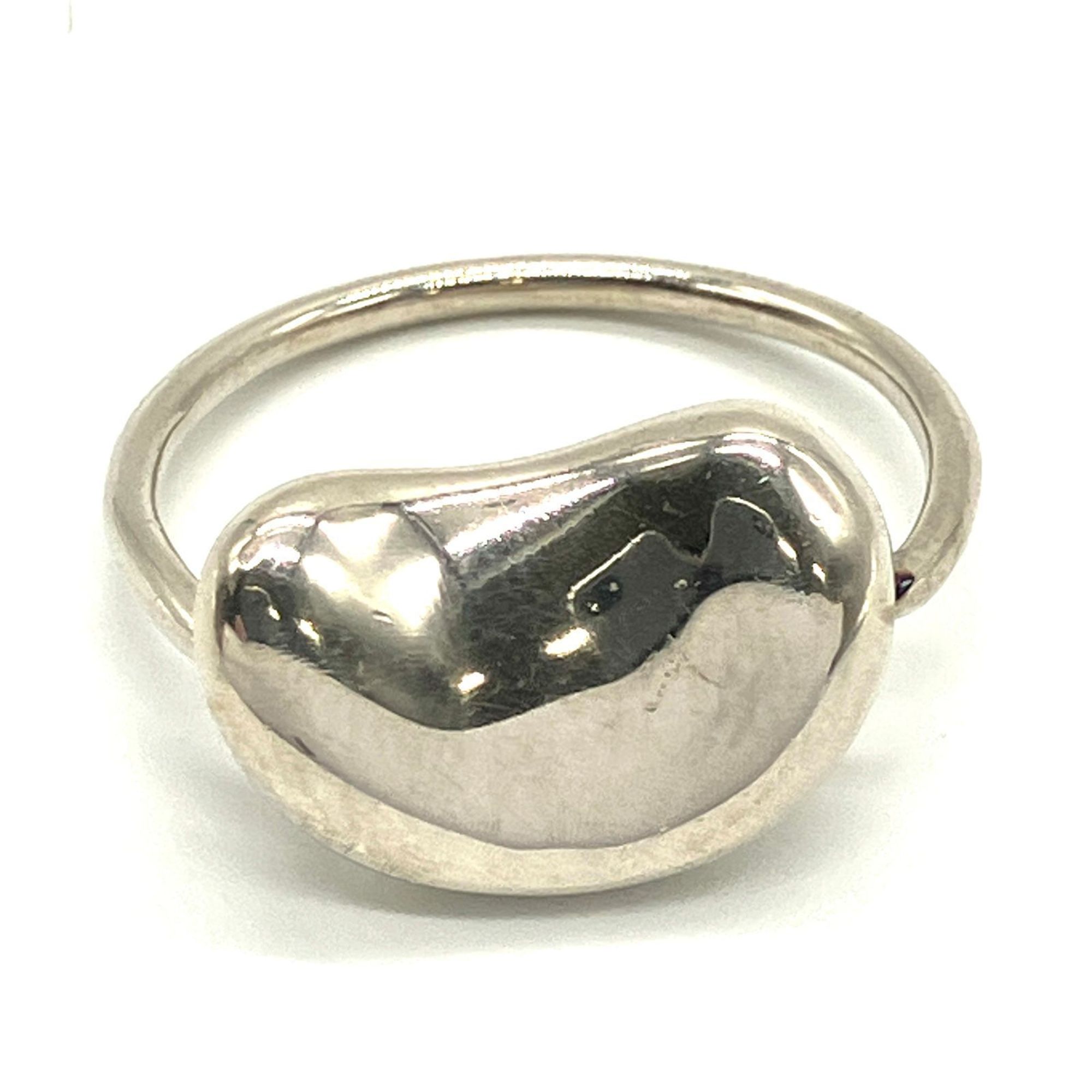 Tiffany & Co. Bean Ring, Sterling Silver SV925, Size 7, 1985, Elsa Peretti, Old