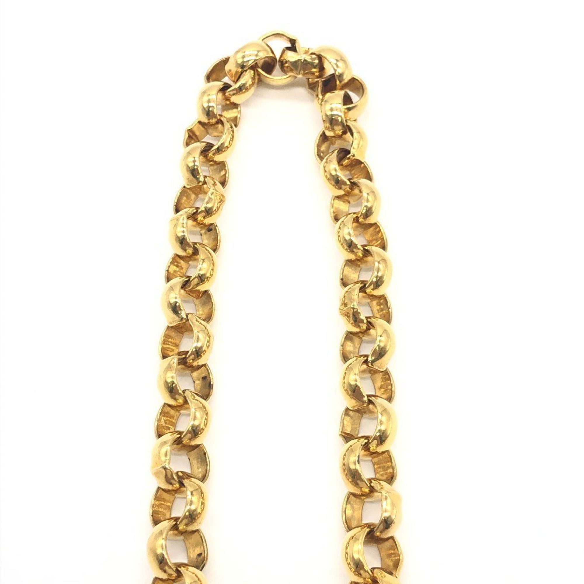 Salvatore Ferragamo Gancini Chain Belt Gold 110cm