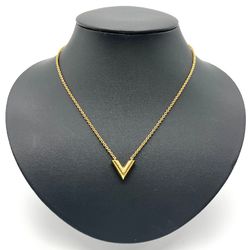 LOUIS VUITTON Louis Vuitton Necklace Essential V Gold GP 42cm M61083