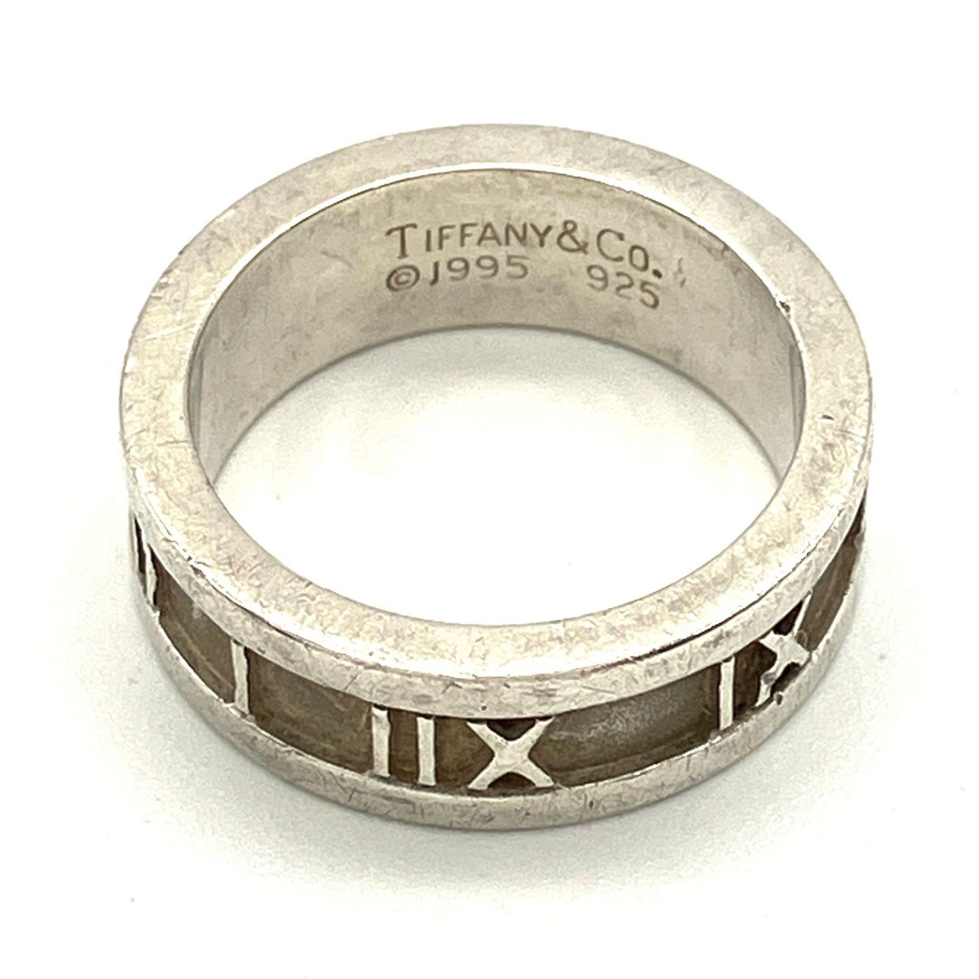 Tiffany & Co. Atlas Ring Silver SV925 Size 8.5 5.7g 1995 Old