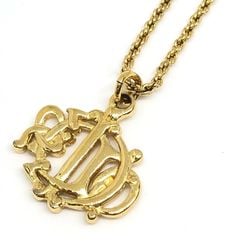 Christian Dior Gold Emblem Necklace