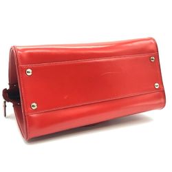 Salvatore Ferragamo Handbag Gancini Calf Leather EZ-21 C814 Red