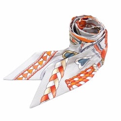 Hermes Scarf Muffler Twilly Women's Silk Multicolor