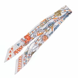 Hermes Scarf Muffler Twilly Women's Silk Multicolor