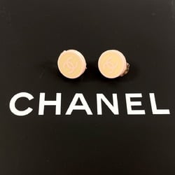 CHANEL Coco Mark Earrings Plastic Pink 05 C Stamp Women's