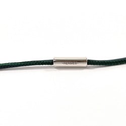 HERMES H Equipe Necklace Buffalo Horn Green Women's