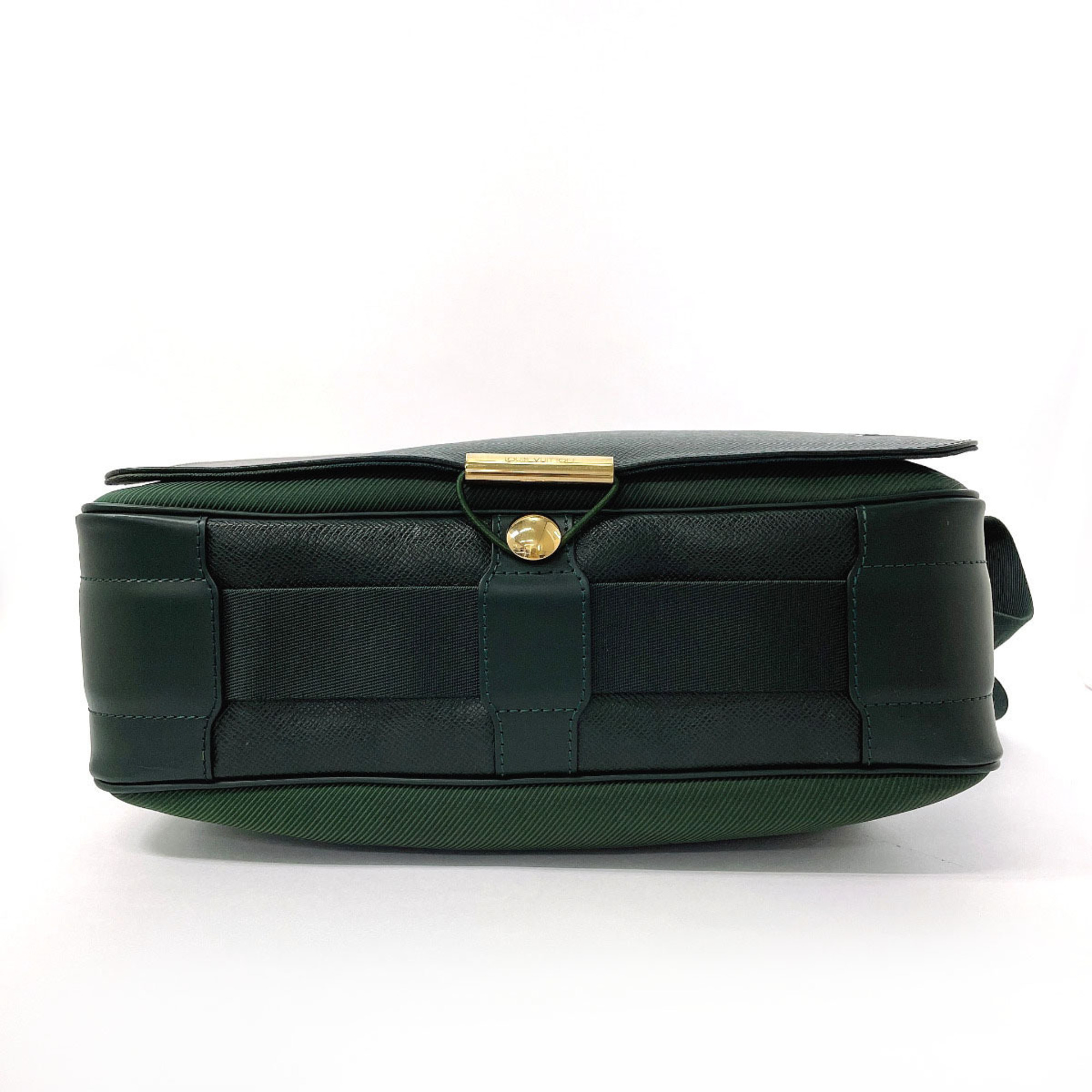 LOUIS VUITTON Louis Vuitton Victor M30144 Shoulder Bag Taiga Green Men's